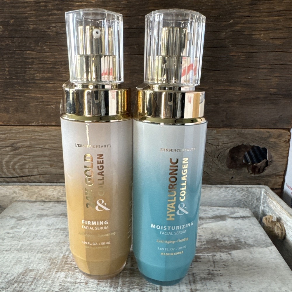 L'essence Beauty 24k Gold Collagen Plus Hyaluronic Collagen‎ Duo MSRP = $56